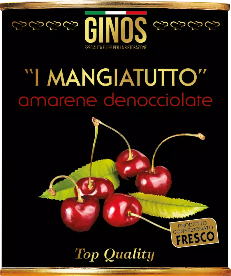 "I MANGIATUTTO" - Pitted black cherries in syrup