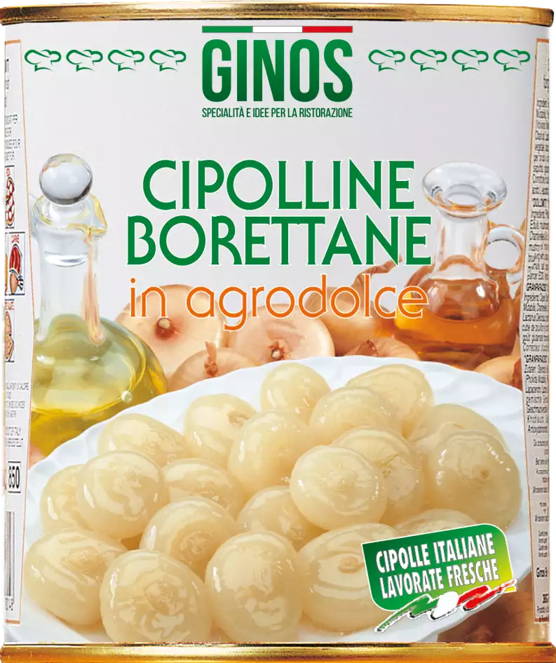 Sweet and sour "BORETTANE" ONIONS