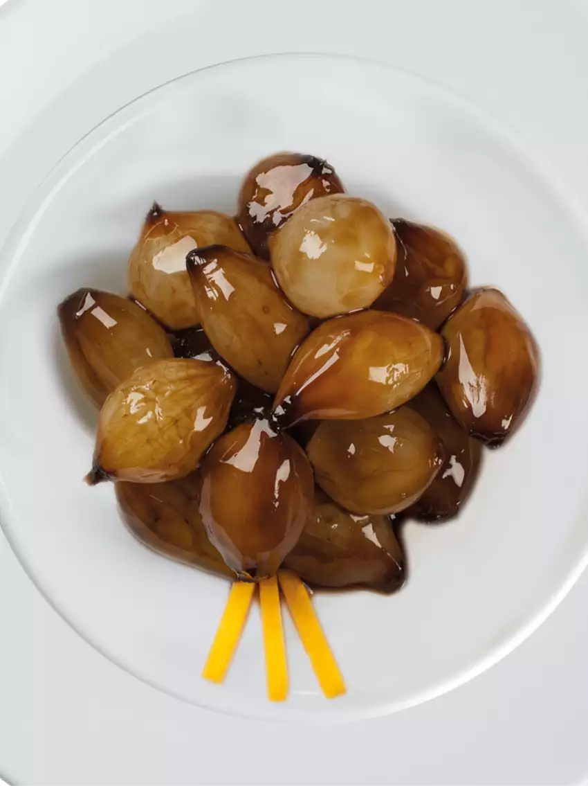 "CARAMELLE DELL'ORTO" - Cebollitas mignon en crema de vinagre balsámico de Modena