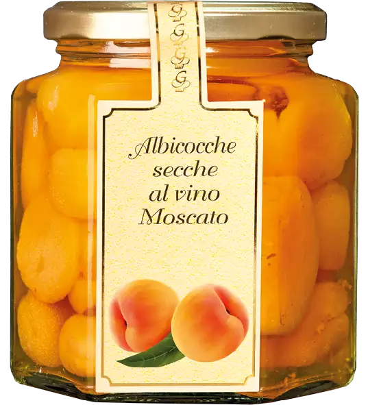 DRIED APRICOTS in Moscato wine