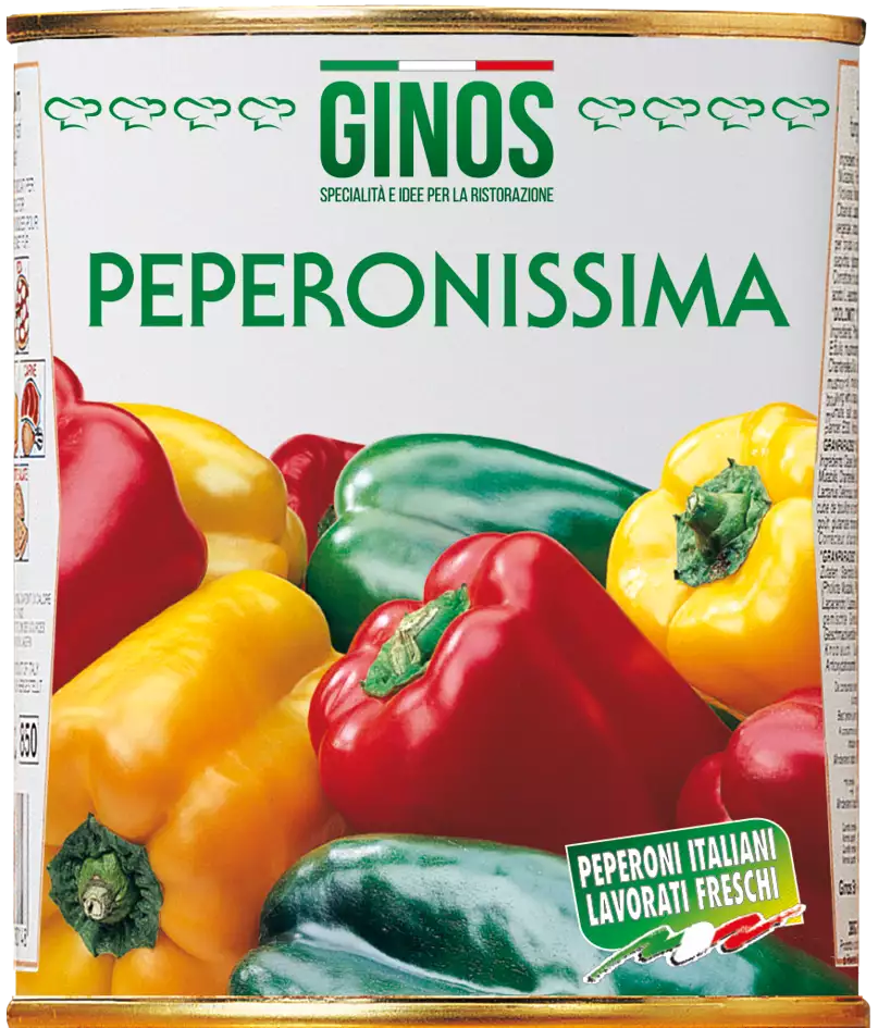 "PEPERONISSIMA" - Mezcla de pimientos en trozos con salsa