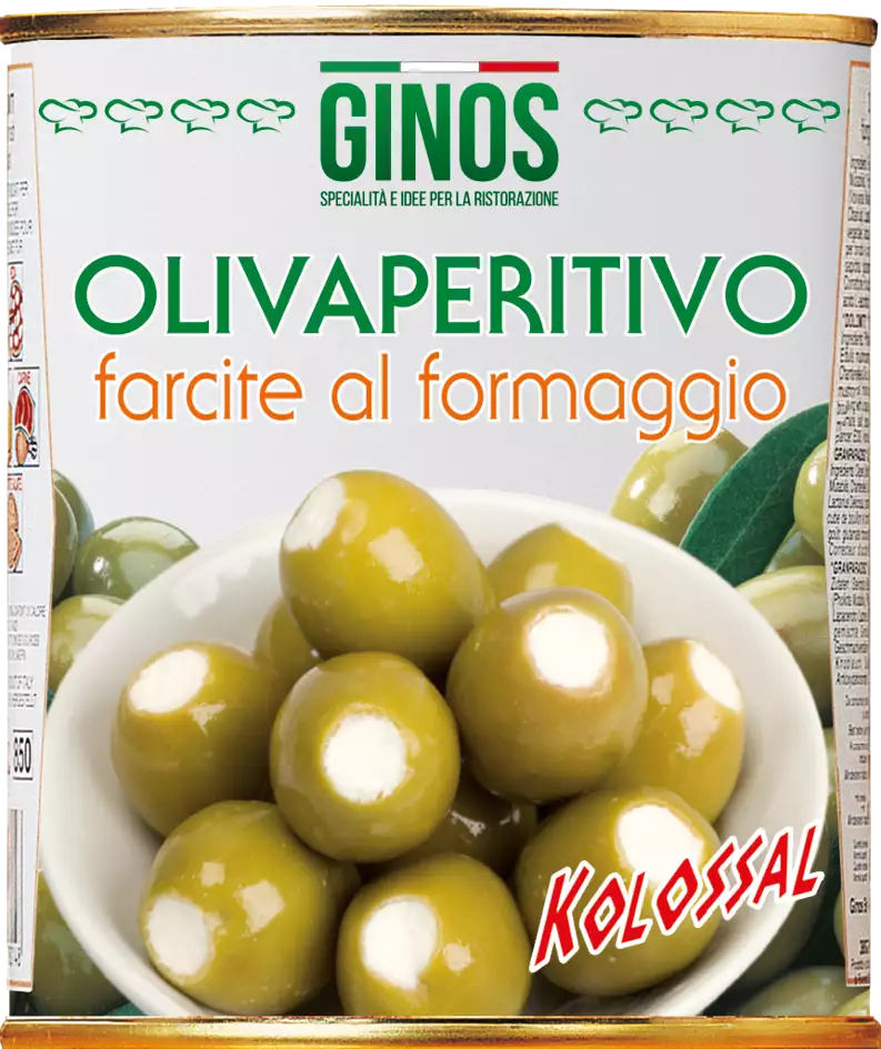 Green olives stuffed WITH CHEESE