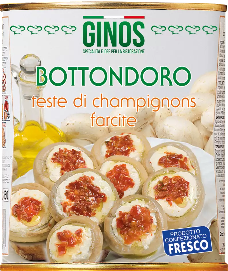 "BOTTONDORO" - Teste di champignons farcite