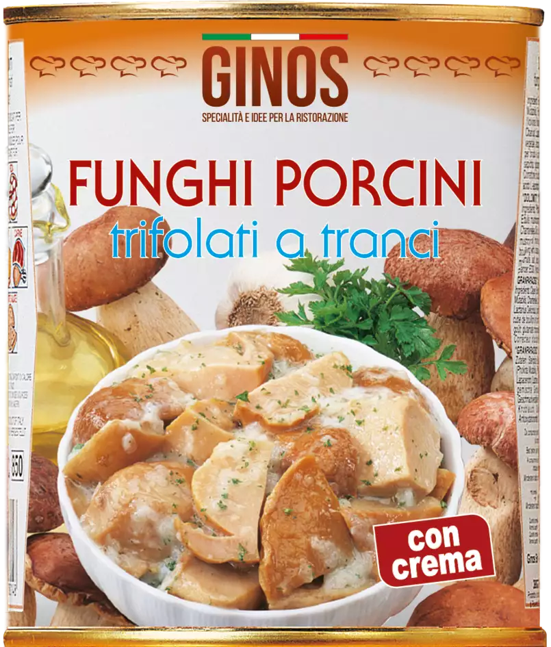 FUNGHI PORCINI tranci con crema