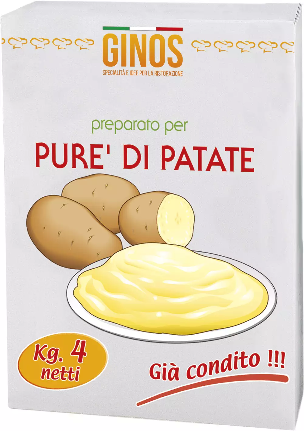 Preparato per PURÈ DI PATATE GIÀ CONDITO